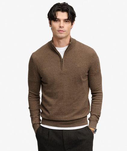 Herren Essential Pullover mit Halbzip Schmale Passform - Größe: M - Superdry - Modalova