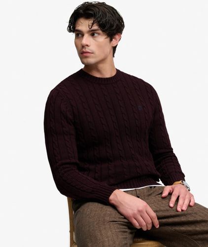 Herren Cable Knit Pullover mit Lockerer Passform - Größe: XL - Superdry - Modalova