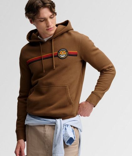 Herren Outdoors Stripe Logo Kapuzenpullover Lockere Passform - Größe: XL - Superdry - Modalova