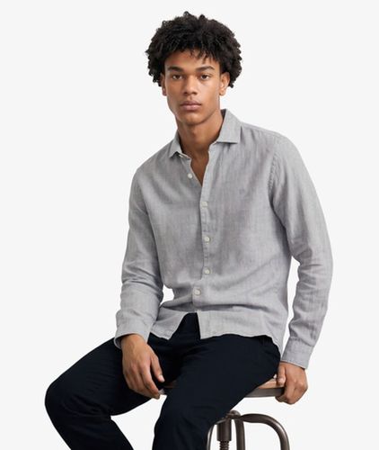 Herren Riviera Leinenhemd mit Langen Ärmeln - Größe: XL - Superdry - Modalova