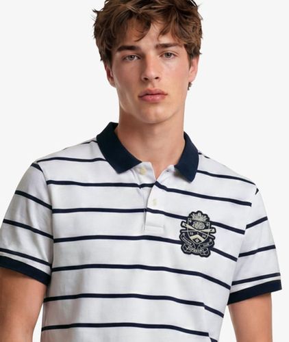 Herren Crest Stripe Poloshirt - Größe: XL - Superdry - Modalova