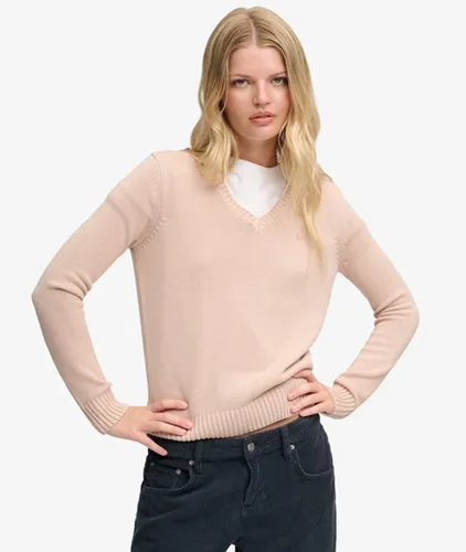 Damen Pullover mit V-ausschnitt - Schmale Passform - Größe: 40 - Superdry - Modalova