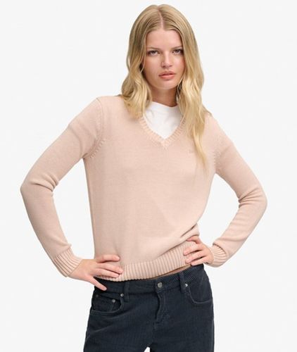 Damen Washed V-ausschnitt Pullover - Größe: 38 - Superdry - Modalova