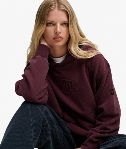 Damen Sd & co Monogram Kapuzenpullover Lockere Passform - Größe: 44 - Superdry - Modalova
