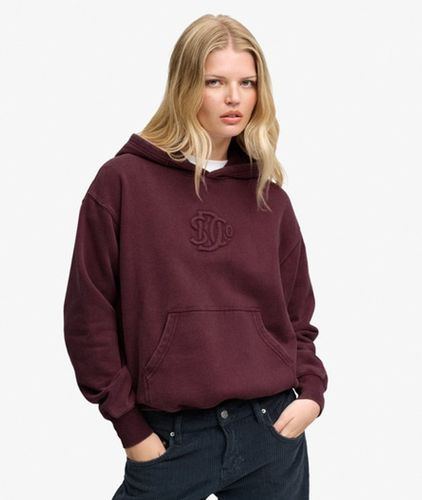 Damen Sd & co Monogram Kapuzenpullover Lockere Passform - Größe: 44 - Superdry - Modalova