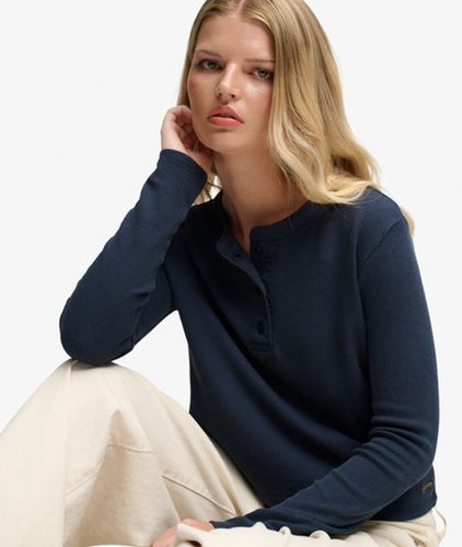 Damen Athletic Essential Waffel-top Schmale Passform - Größe: 42 - Superdry - Modalova