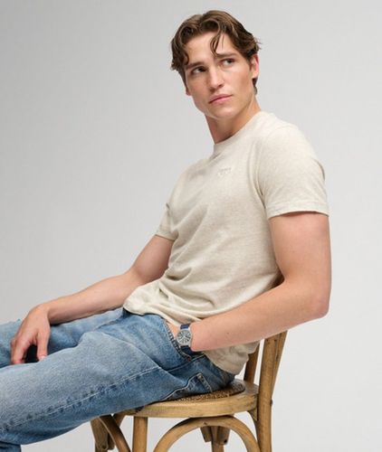 Herren Essential Serif Logo T-shirt Schmale Passform - Größe: L - Superdry - Modalova