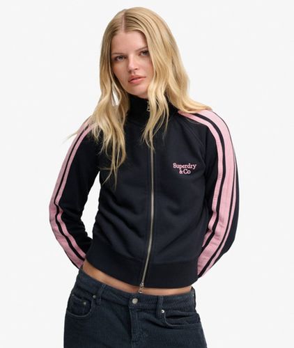 Damen Side Stripe Trainingsjacke Schmale Passform - Größe: 40 - Superdry - Modalova