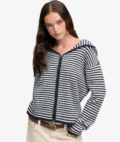 Damen Strickjacke mit Reißverschluss Lockere Passform - Größe: 38 - Superdry - Modalova
