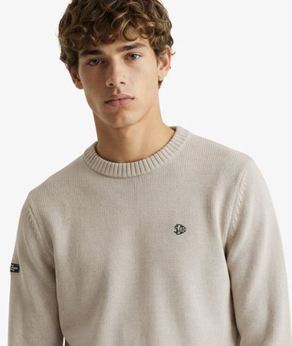 Herren Preppy Baumwoll-pullover - Größe: L - Superdry - Modalova