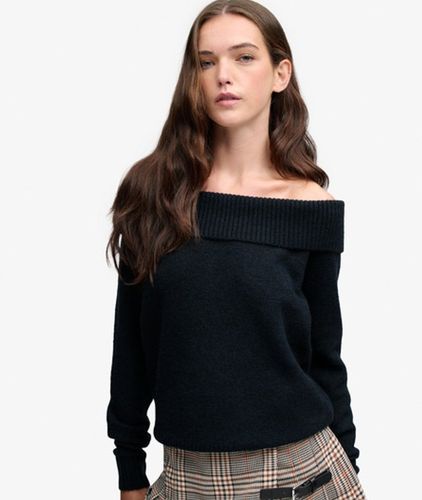 Damen Bardot Pullover mit Schmaler Passform - Größe: 40 - Superdry - Modalova
