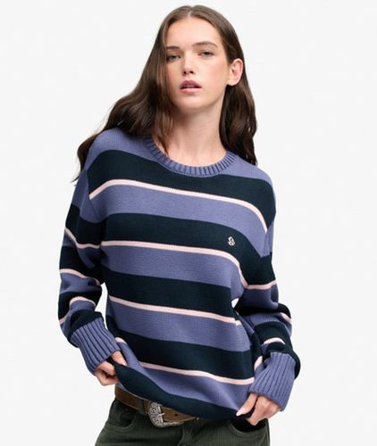 Damen OverGrößed Streifen-pullover - Größe: 34 - Superdry - Modalova