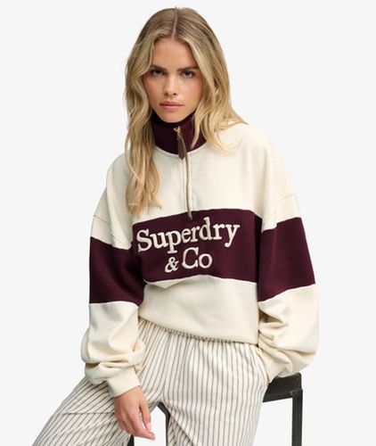 Damen Company Logo Sweatshirt mit Lockerer Passform - Größe: 40 - Superdry - Modalova