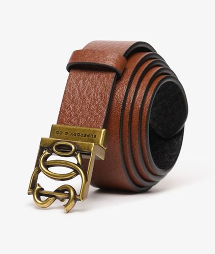 Damen Monogram Ledergürtel - Größe: M - Superdry - Modalova