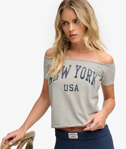 Damen Bardot-top mit Schmaler Passform - Größe: 36 - Superdry - Modalova