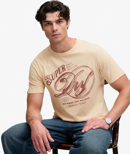Herren Heritage Script T-shirt mit Lockerer Passform - Größe: Xxl - Superdry - Modalova