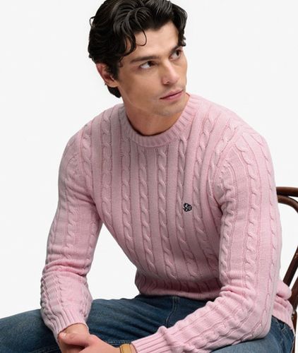 Herren Cable Knit Pullover mit Lockerer Passform - Größe: M - Superdry - Modalova