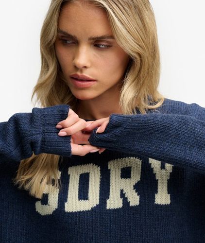 Damen Heritage Intarsia Strickpullover - Größe: 42 - Superdry - Modalova