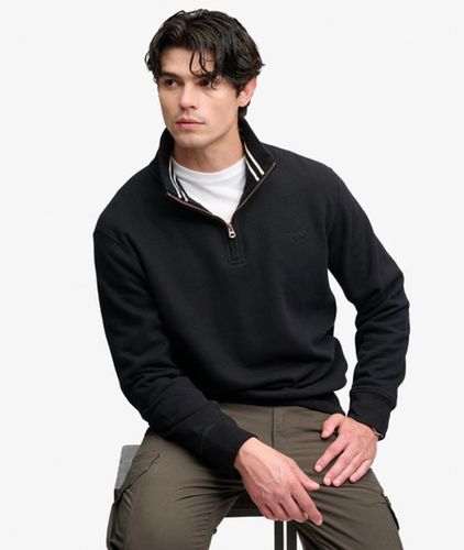 Herren Essential Serif Logo Sweatshirt mit Lockerer Passform - Größe: S - Superdry - Modalova
