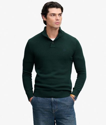 Herren Pullover Henley mit Schmaler Passform - Größe: S - Superdry - Modalova