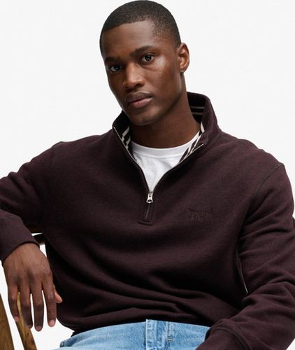 Herren Essential Serif Logo Sweatshirt mit Lockerer Passform - Größe: Xxl - Superdry - Modalova