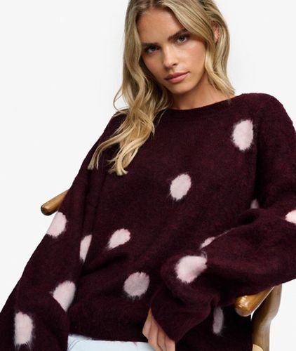 Damen Pullover mit Polka-dot-muster Lockere Passform - Größe: 38 - Superdry - Modalova