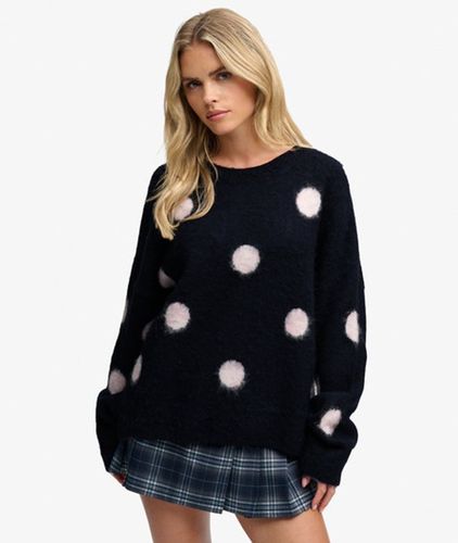 Damen Pullover mit Polka-dot-muster Lockere Passform - Größe: 38 - Superdry - Modalova