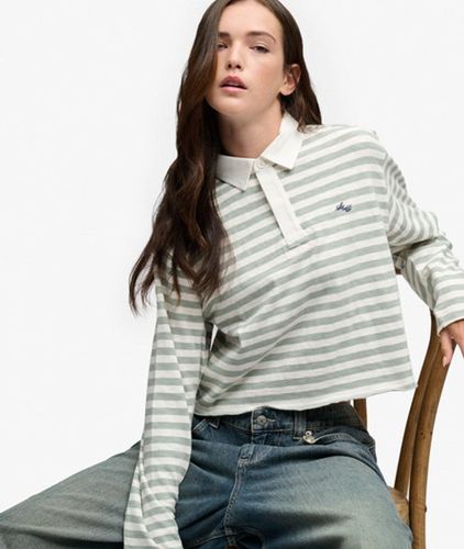 Damen Athletic Essentials Rugby-top mit OverGrößed-passform - Größe: 34 - Superdry - Modalova