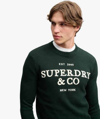 Herren Pullover mit Applikation - Größe: XL - Superdry - Modalova