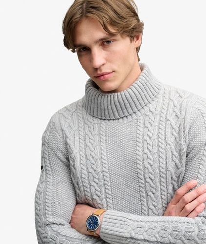 Herren Jacob Cable Rollkragenpullover - Größe: M - Superdry - Modalova