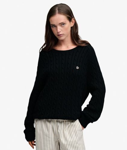 Damen Zopfmuster-pullover mit Lockerer Passform - Größe: 44 - Superdry - Modalova