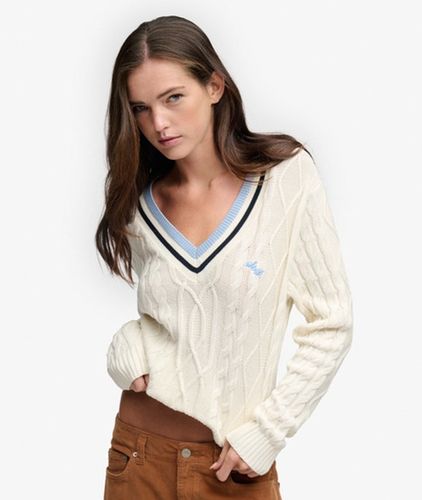 Damen Leichter Cricket-pullover Lockere Passform - Größe: 36 - Superdry - Modalova