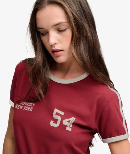 Damen Athletic Essentials Streifen-t-shirt - Größe: 38 - Superdry - Modalova