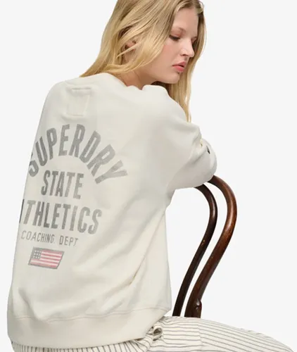 Damen Baumwolle Logo Druck Essentials Sweatshirt Mit Rundhalsausschnitt, & , Größe: 42 - Superdry - Modalova