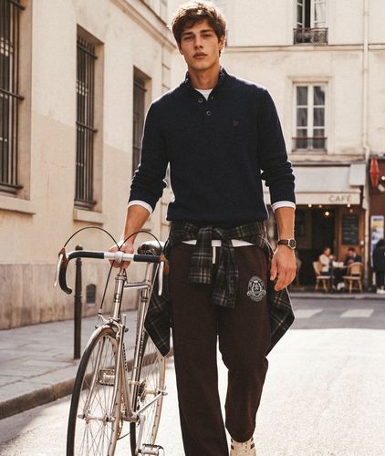 Herren Pullover Henley mit Schmaler Passform - Größe: S - Superdry - Modalova