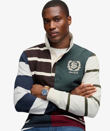 Herren Mix Match Rugby Top mit Lockerer Passform - Größe: XL - Superdry - Modalova