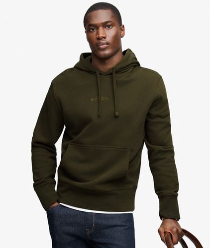 Herren Hoodie mit Lockerer Passform und Mikro-logo - Größe: M - Superdry - Modalova