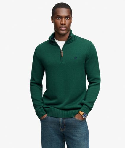 Herren Klassischer Henley-Strickpullover aus Baumwolle, Größe: XXL - Superdry - Modalova
