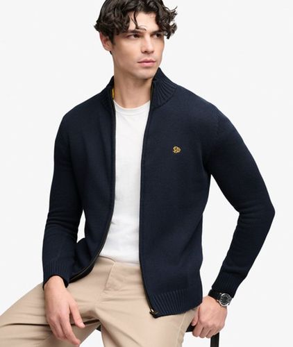 Herren Baumwoll-strickpullover mit Reißverschluss - Größe: XL - Superdry - Modalova