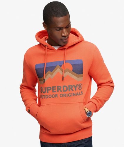 Herren Baumwolle Grafikdruck Lässiges Great Outdoors Kapuzenpullover, & - Größe: S - Superdry - Modalova