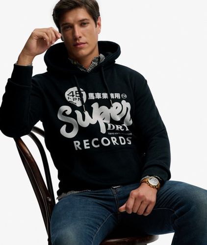 Herren Records Kapuzenpullover mit Lockerer Passform - Größe: S - Superdry - Modalova