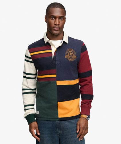 Herren Mix Match Rugby Top mit Lockerer Passform - Größe: S - Superdry - Modalova