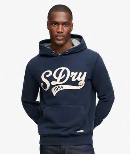 Herren Heritage Applique Kapuzenpullover Lockere Passform - Größe: L - Superdry - Modalova