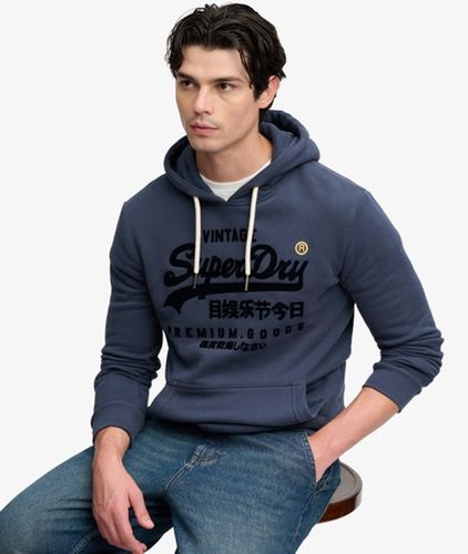 Herren Vintage Logo Kapuzenpullover Lockere Passform - Größe: S - Superdry - Modalova