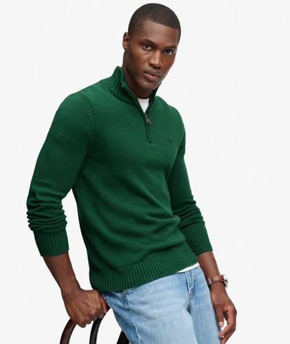 Herren Pullover mit Halbzip und Schmaler Passform - Größe: M - Superdry - Modalova