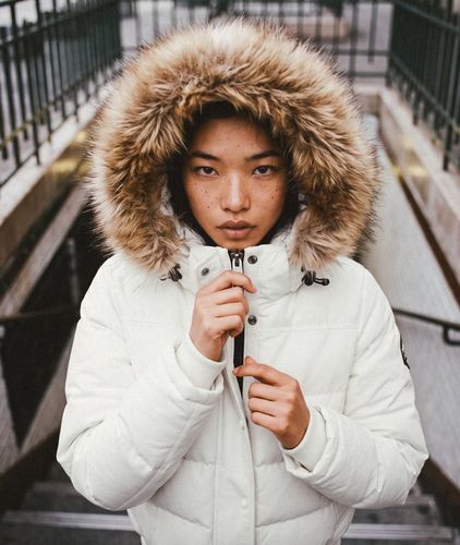 Damen Everest Kapuzenjacke mit Schmaler Passform - Größe: 40 - Superdry - Modalova