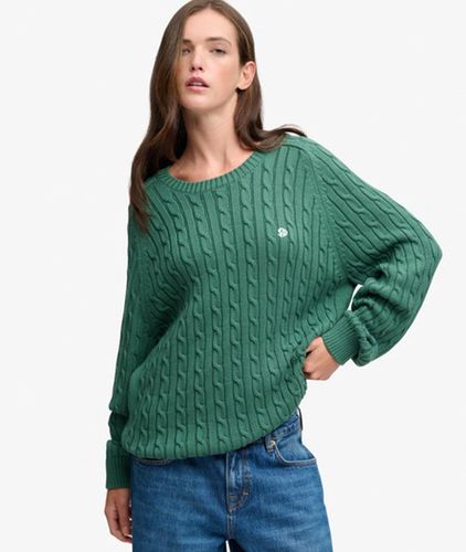 Damen Zopfmuster-pullover mit Lockerer Passform - Größe: 36 - Superdry - Modalova