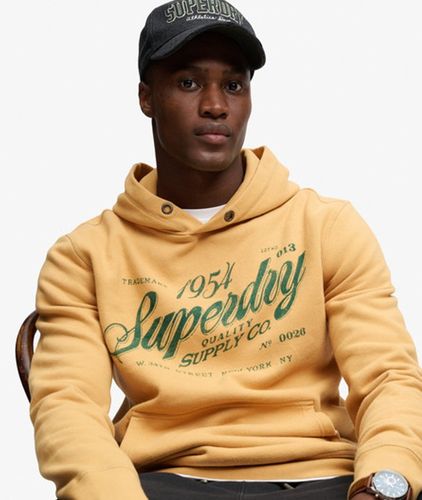 Herren Vintage Script Kapuzenpullover Lockere Passform - Größe: M - Superdry - Modalova