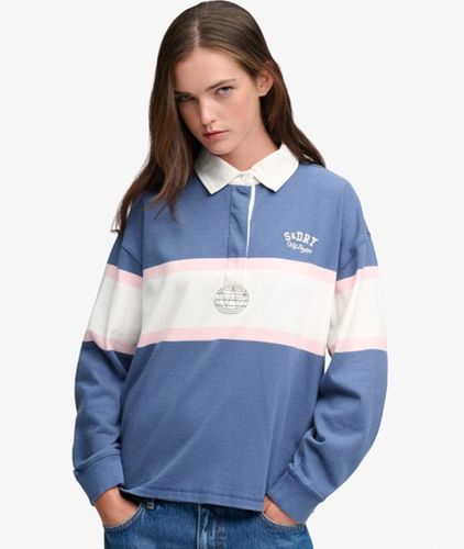 Damen Heritage Stripe Rugby Top OverGrößed-passform - Größe: 42 - Superdry - Modalova