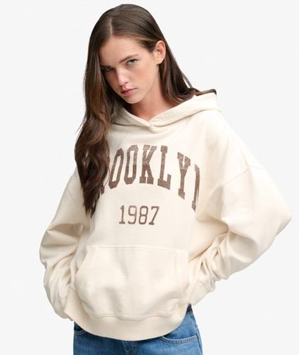 Damen Athletic Essentials Kapuzenpullover Lockere Passform - Größe: 34 - Superdry - Modalova